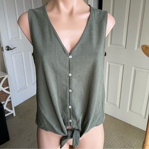 Lucky Brand Olive Green Top